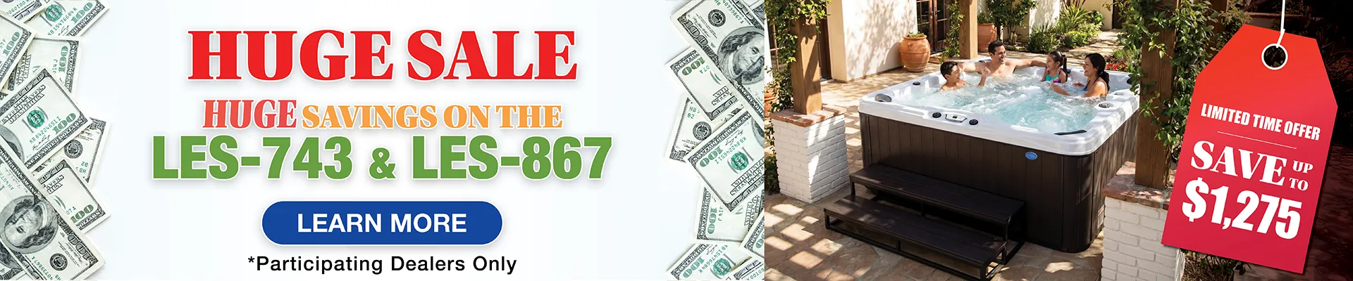 Calspas hot tub being used in a family setting - Lubbock